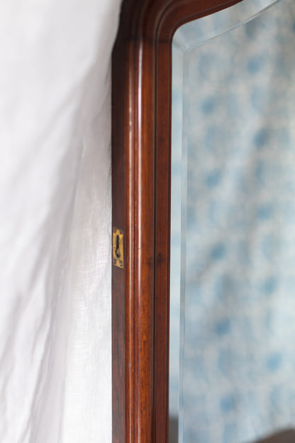 Mahogany Beveled Mirror