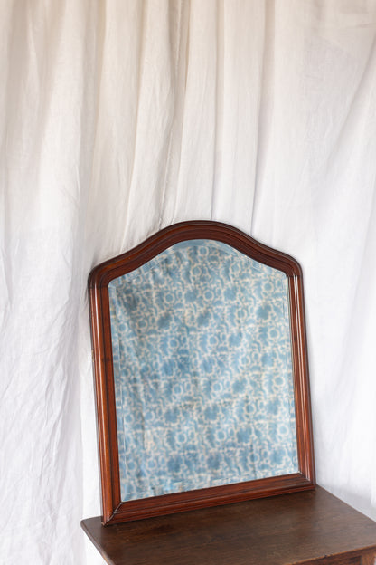 Mahogany Beveled Mirror