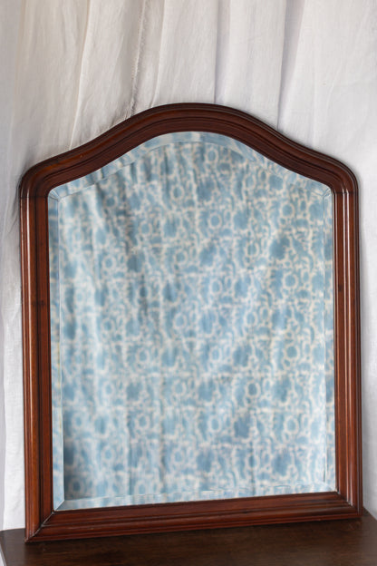 Mahogany Beveled Mirror