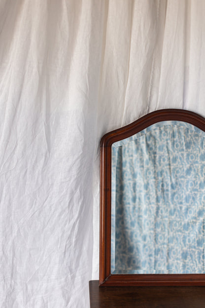 Mahogany Beveled Mirror