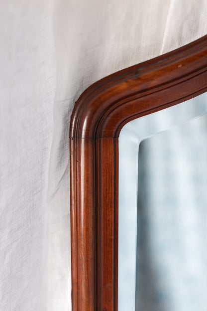 Mahogany Beveled Mirror