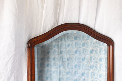 Mahogany Beveled Mirror