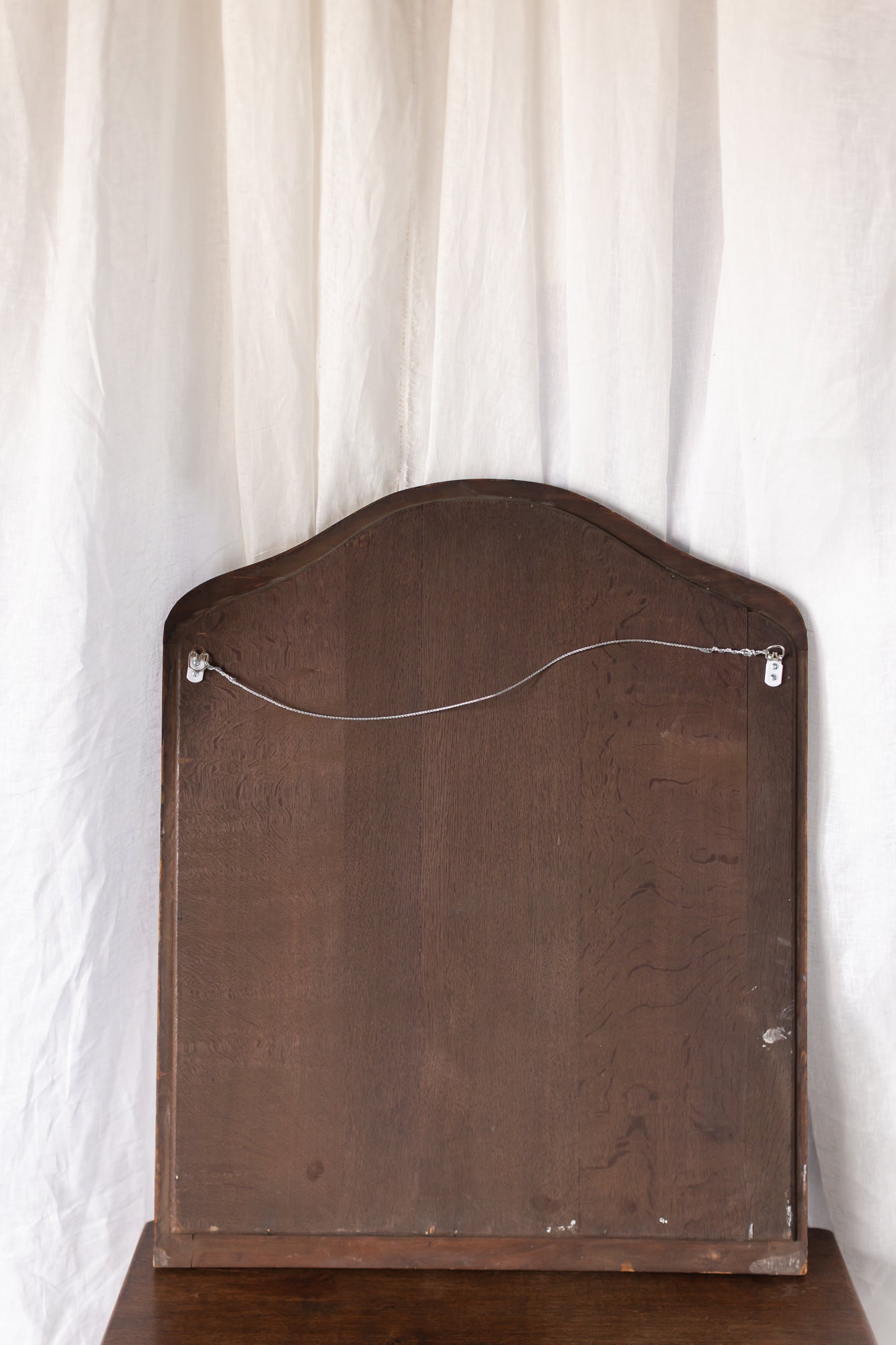 Mahogany Beveled Mirror