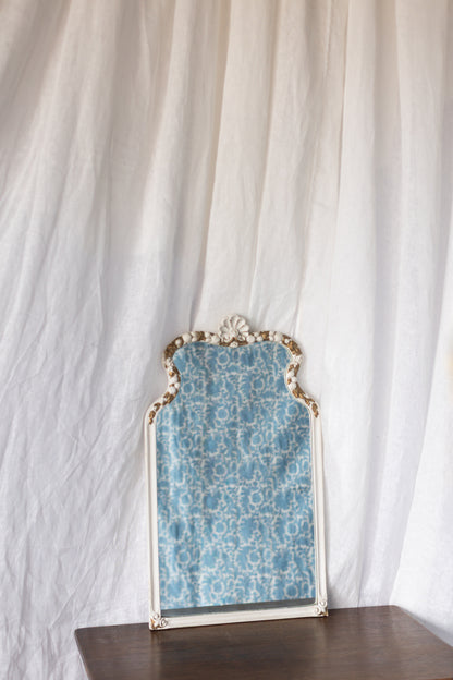 Painted White and Gold Mirror
