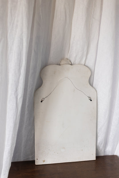 Painted White and Gold Mirror