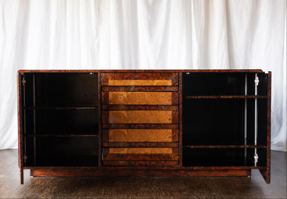 Art Deco Burl Sideboard