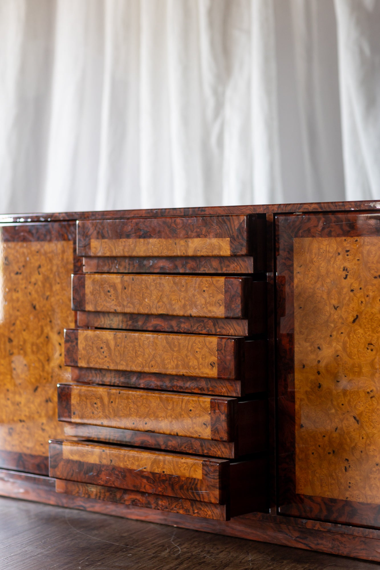 Art Deco Burl Sideboard