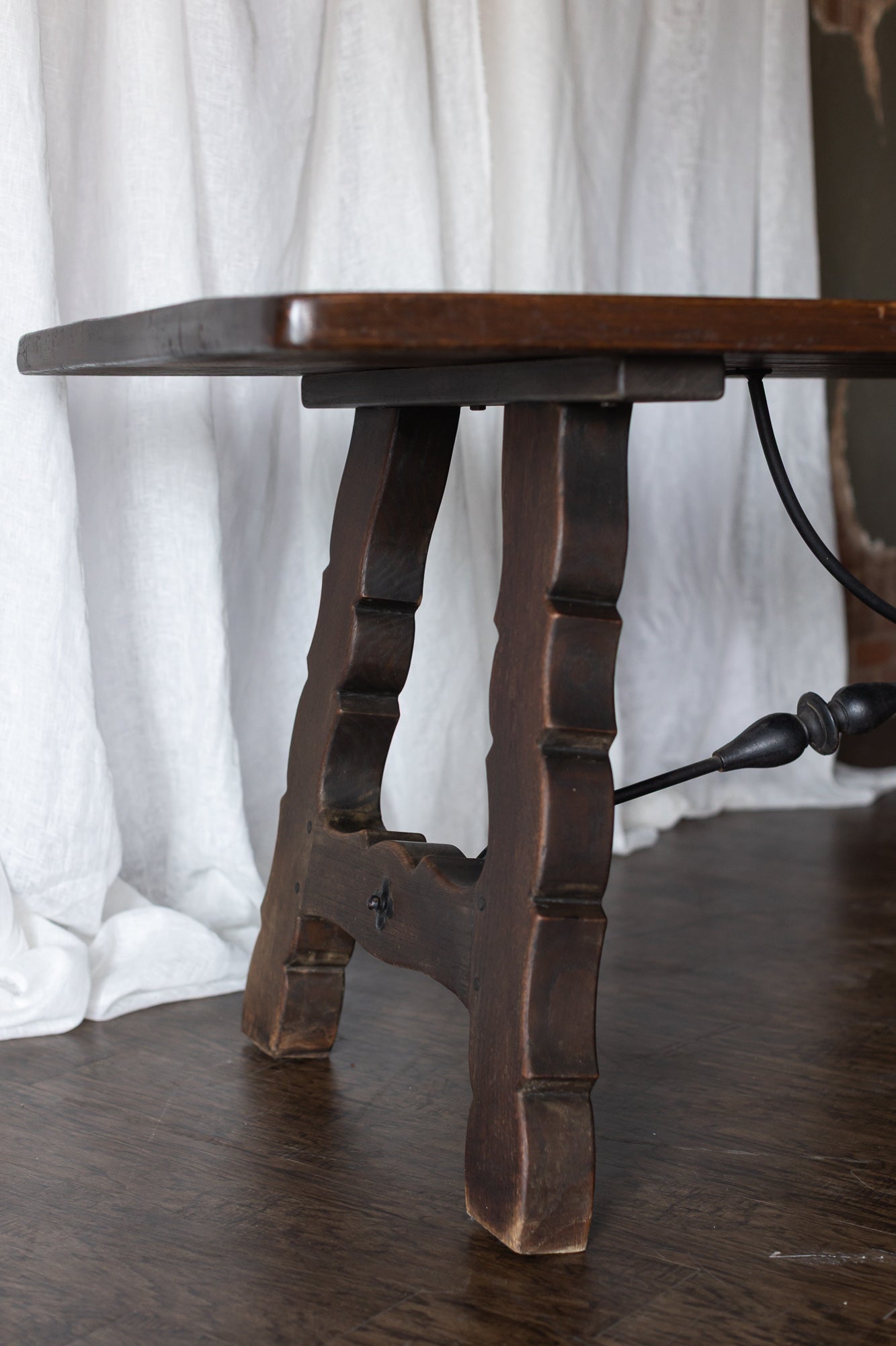 Lyre Leg Catalan Style Trestle Table - From France late 1800s