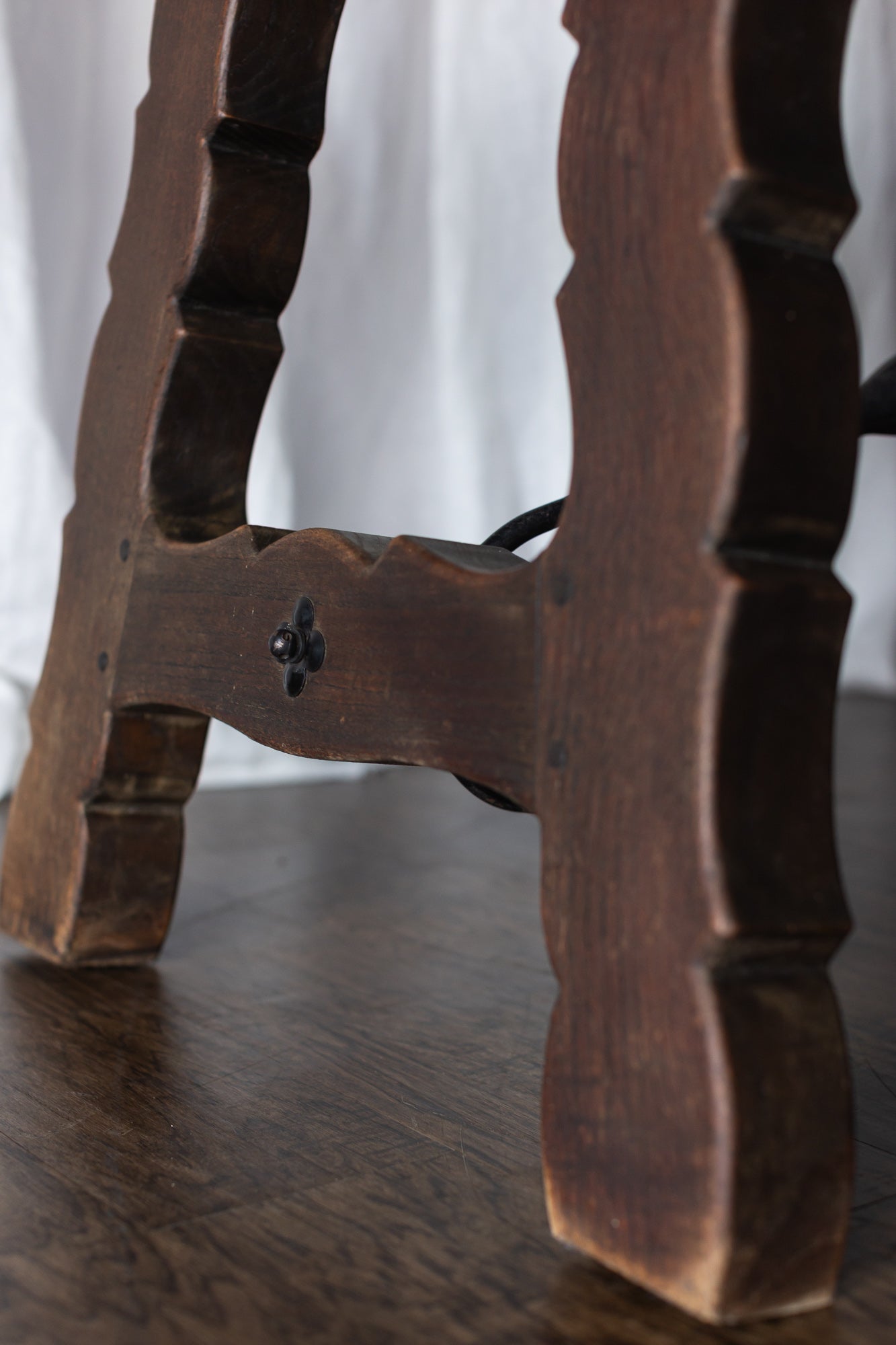Lyre Leg Catalan Style Trestle Table - From France late 1800s