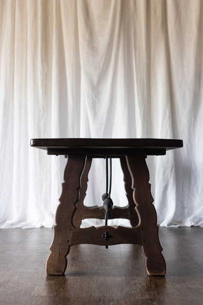 Lyre Leg Catalan Style Trestle Table - From France late 1800s