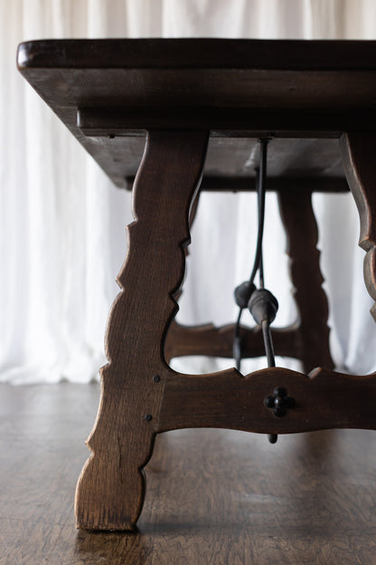 Lyre Leg Catalan Style Trestle Table - From France late 1800s
