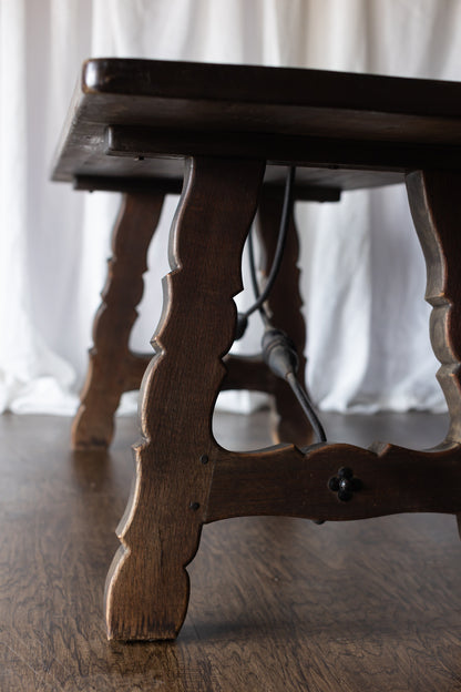 Lyre Leg Catalan Style Trestle Table - From France late 1800s