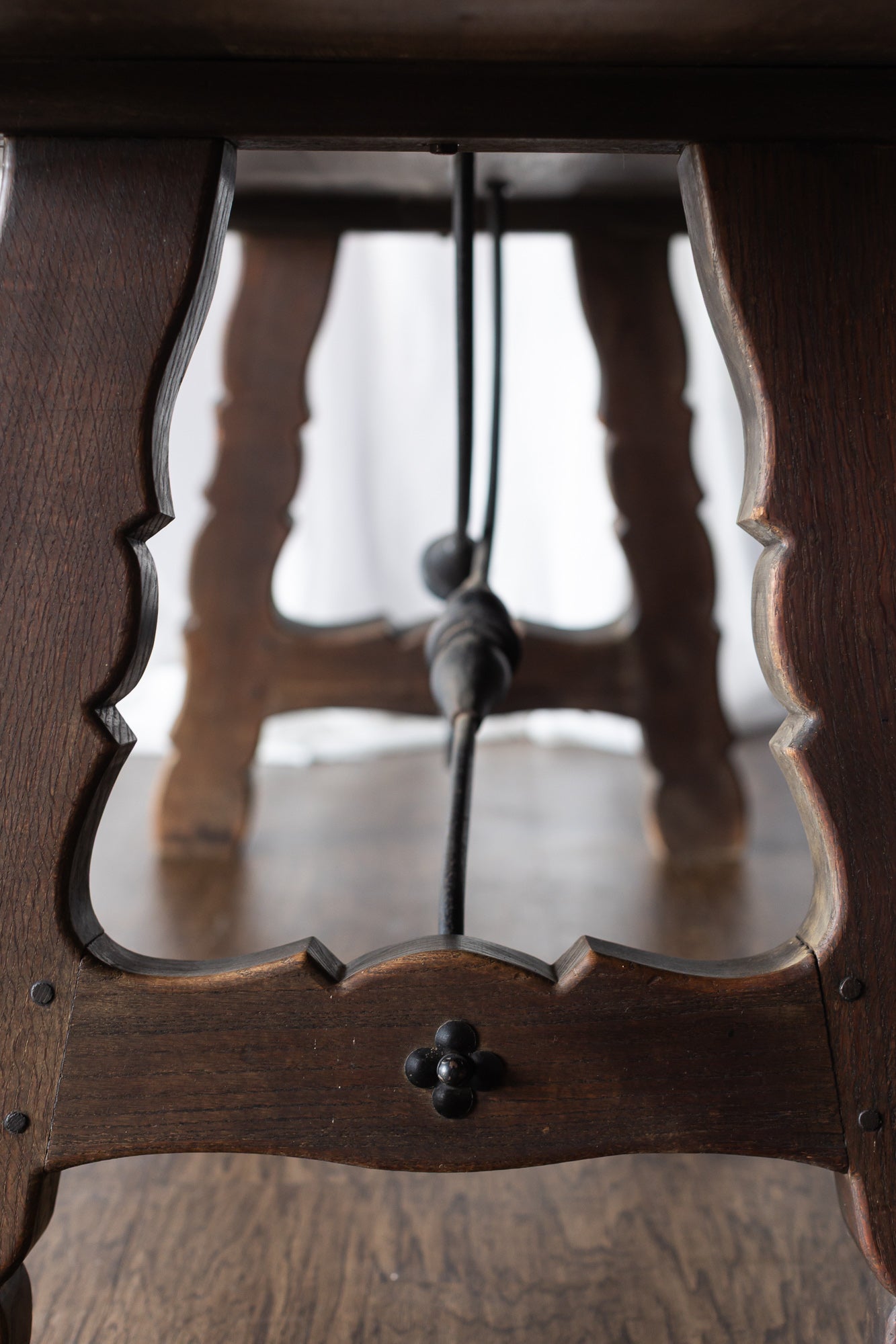 Lyre Leg Catalan Style Trestle Table - From France late 1800s