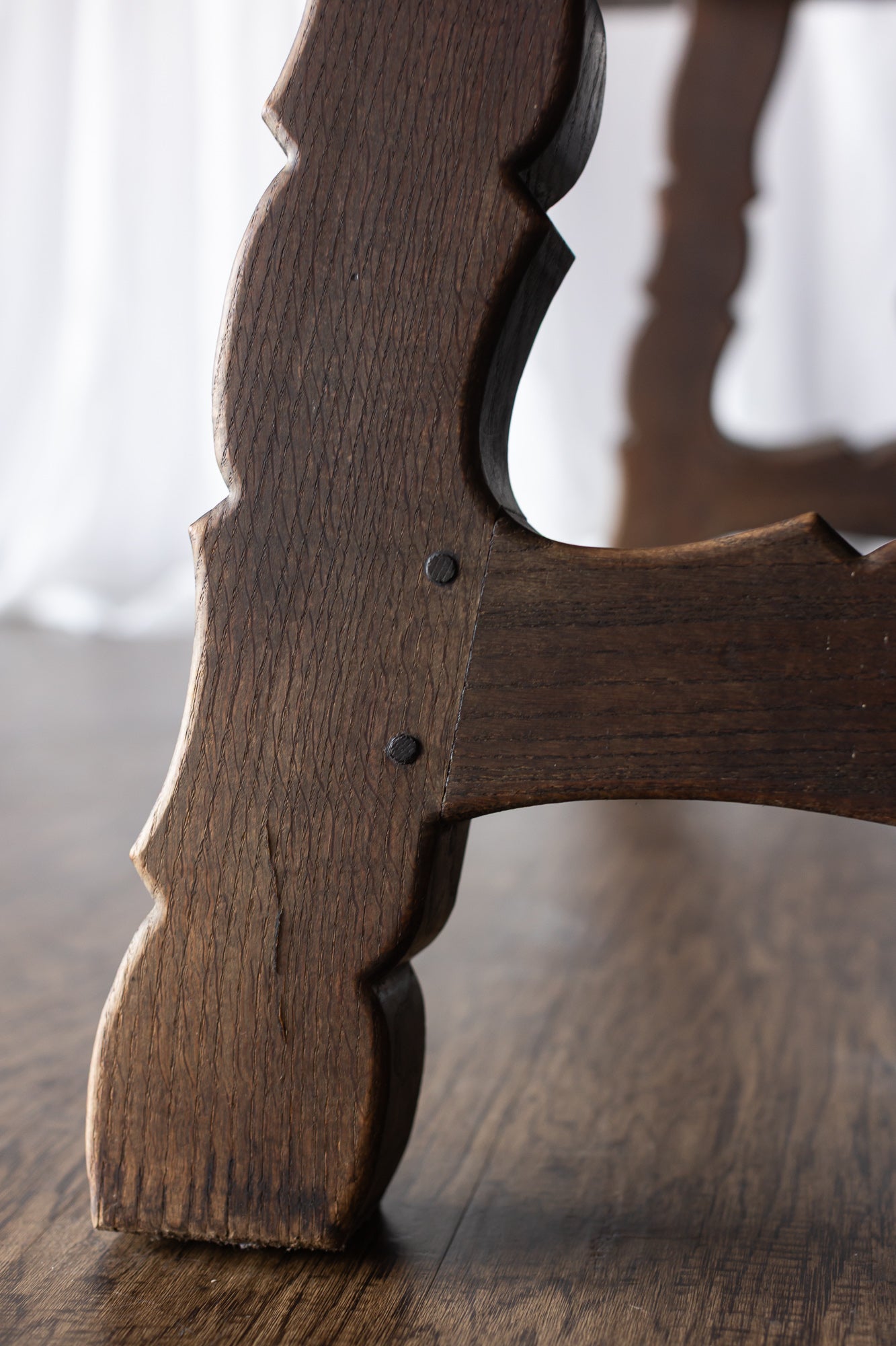 Lyre Leg Catalan Style Trestle Table - From France late 1800s