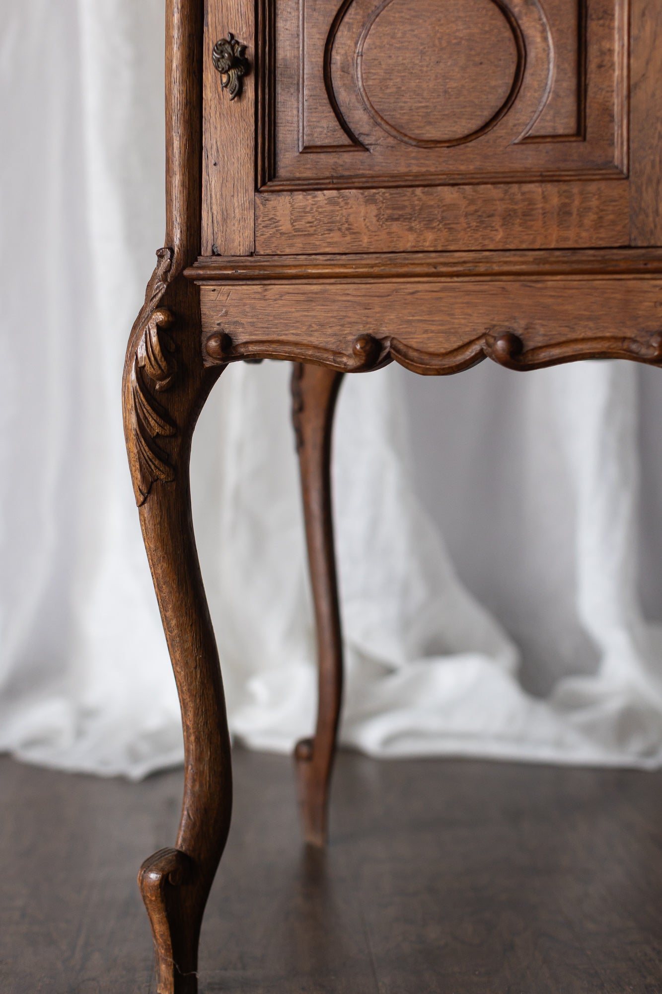 Marble Top Pair of LXV Nightstands