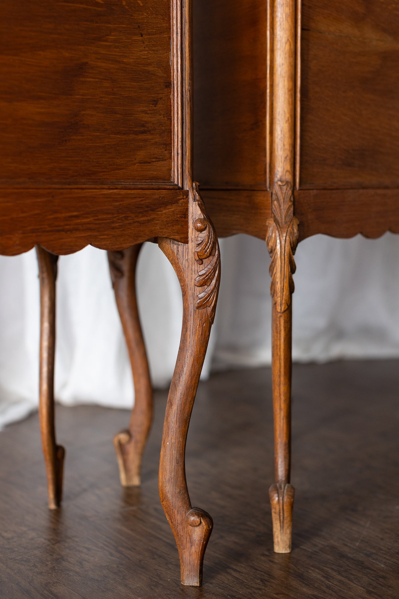 Marble Top Pair of LXV Nightstands
