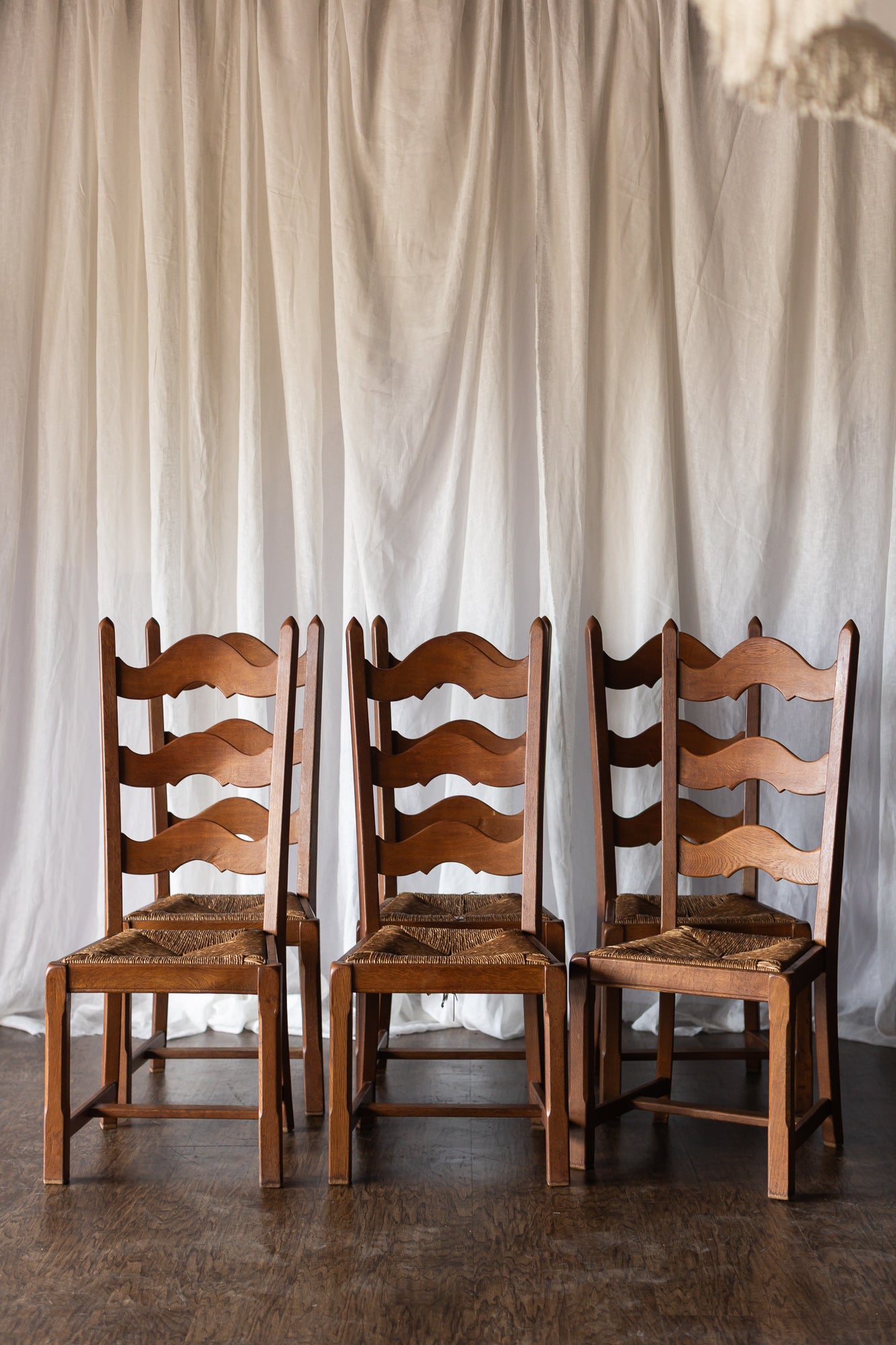 Set of 6 Danish Ladderback Chairs