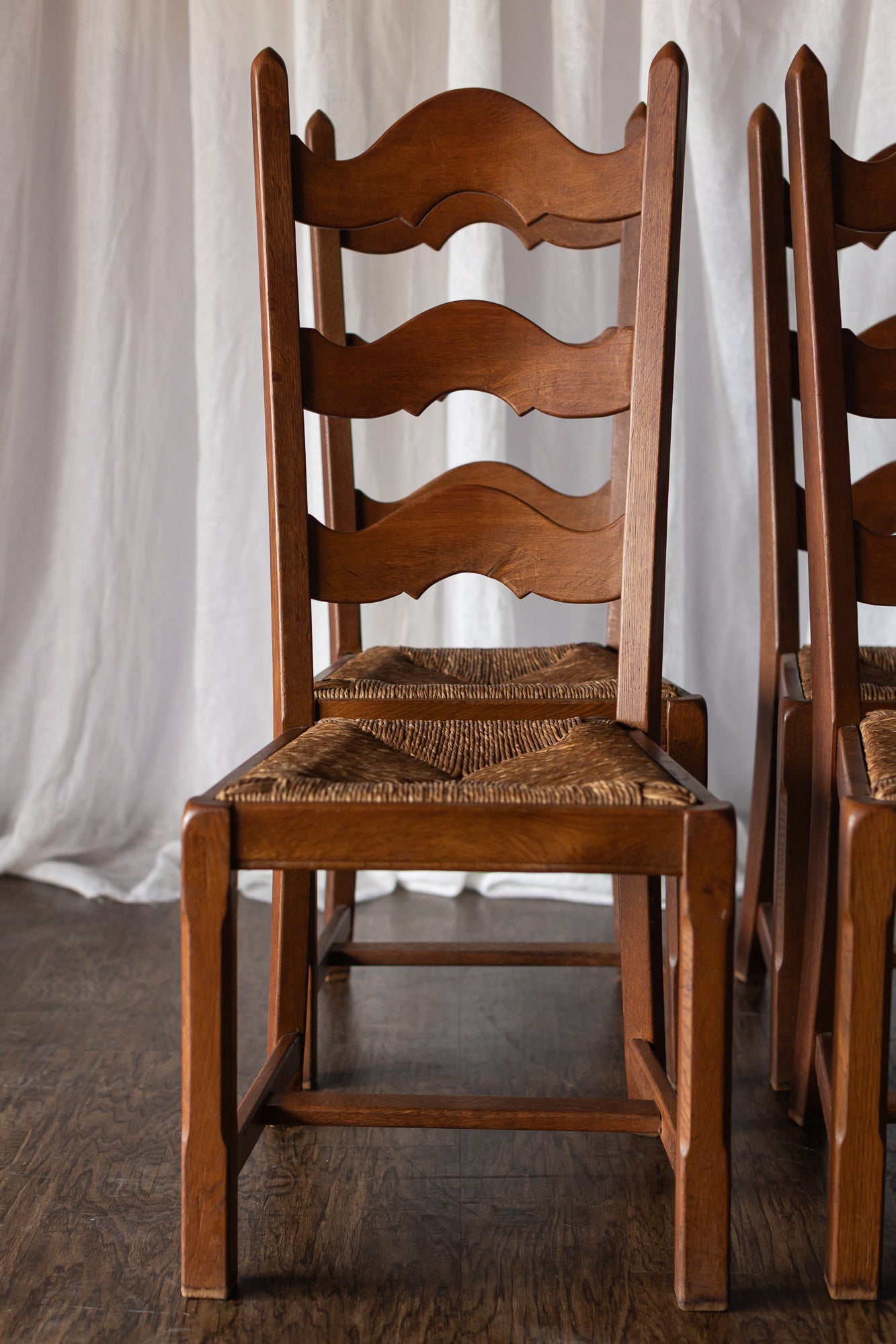 Set of 6 Danish Ladderback Chairs