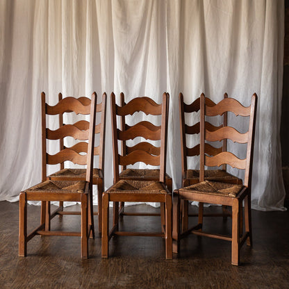 Set of 6 Danish Ladderback Chairs