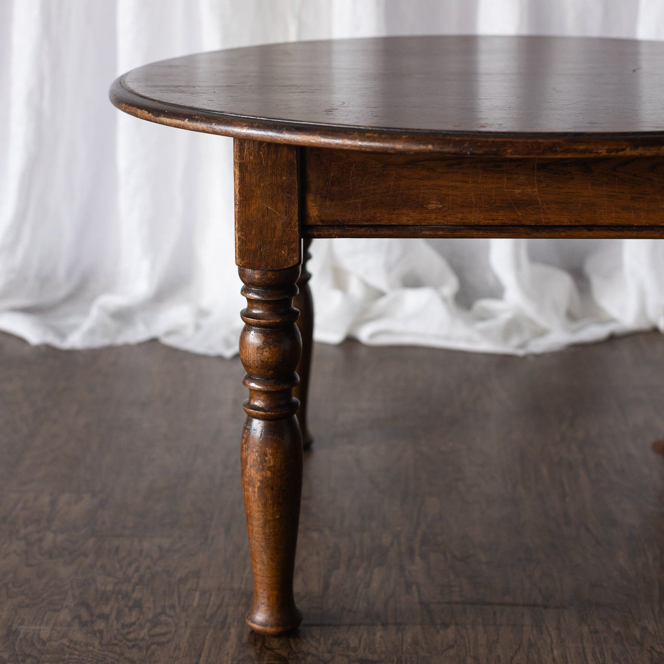 Round Wooden Cocktail Table