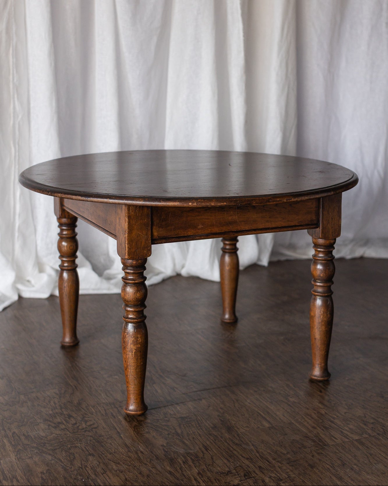 Round Wooden Cocktail Table