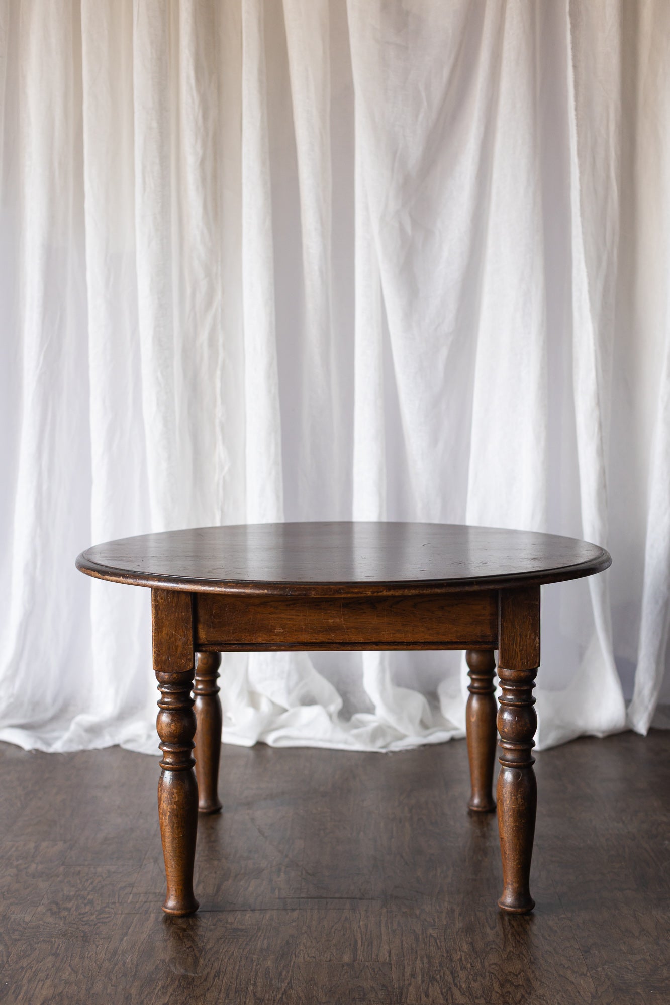 Round Wooden Cocktail Table