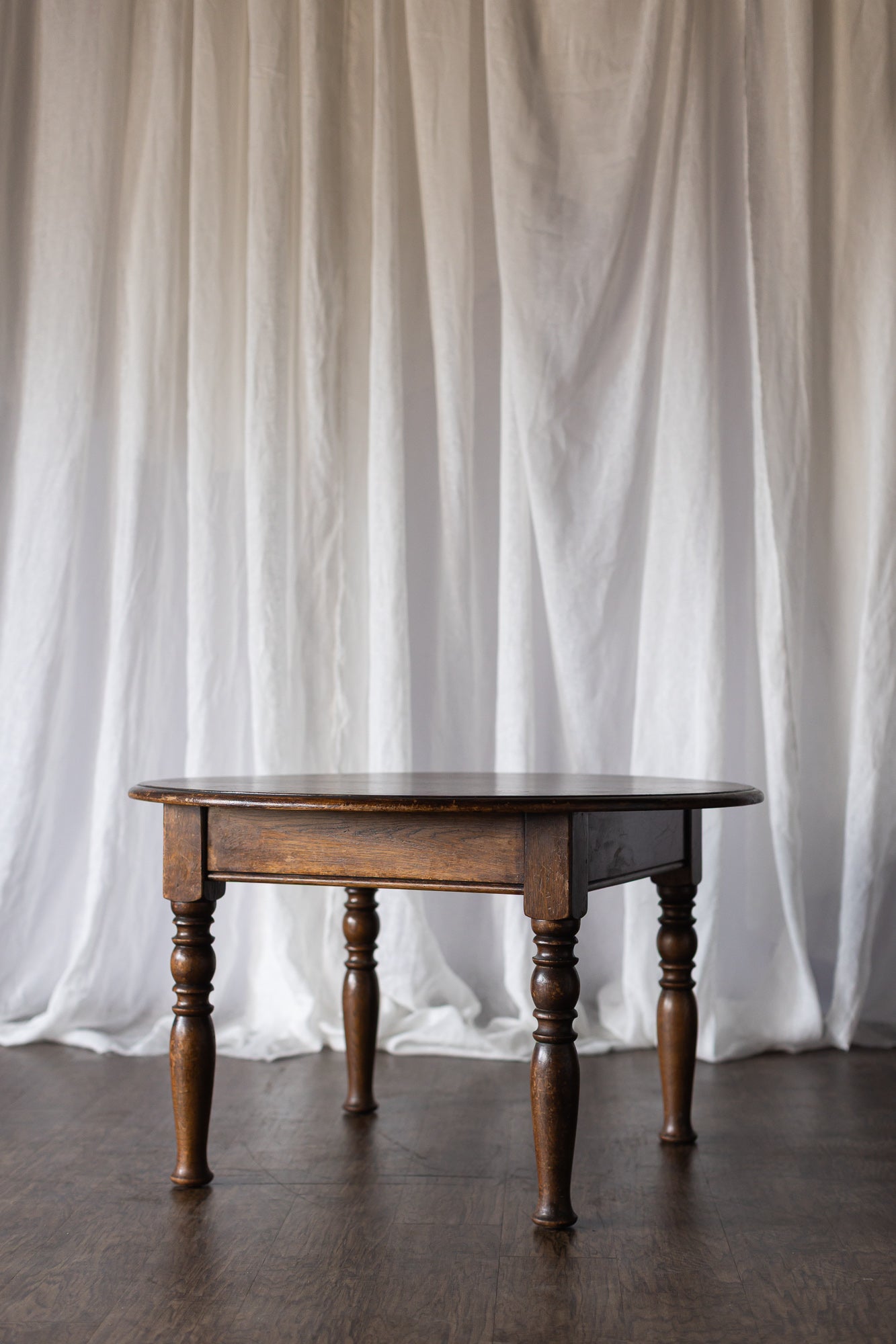 Round Wooden Cocktail Table