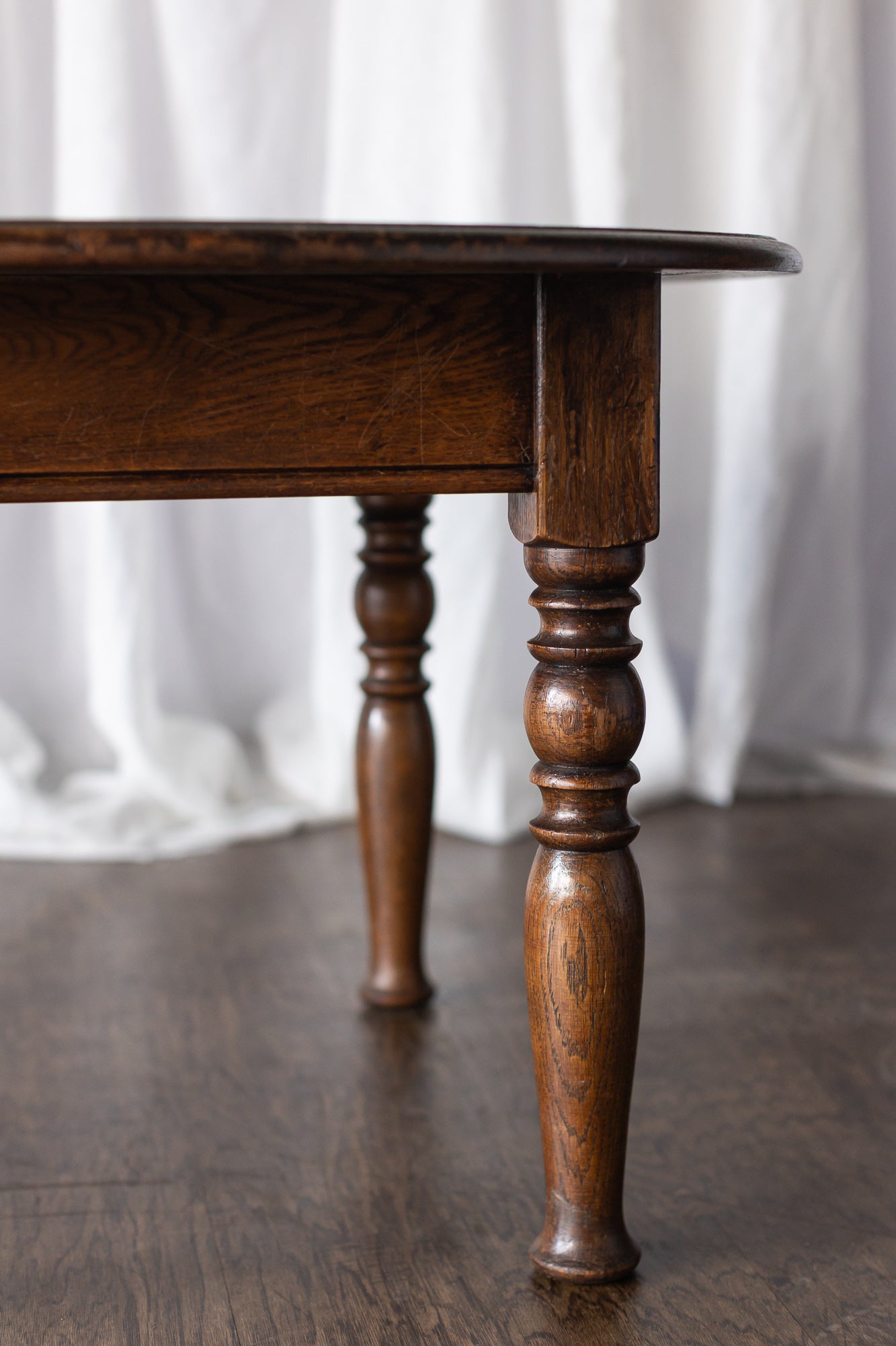 Round Wooden Cocktail Table