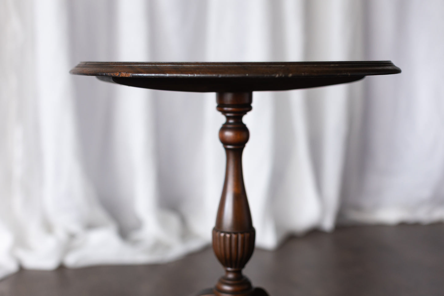 Petite Mahogany Pedestal Table