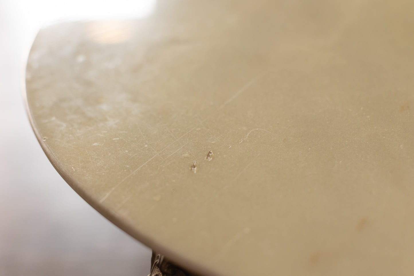Marble Top Coffee Table with Gold Base