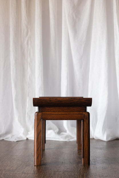 Oriental Mid Century Accent Table