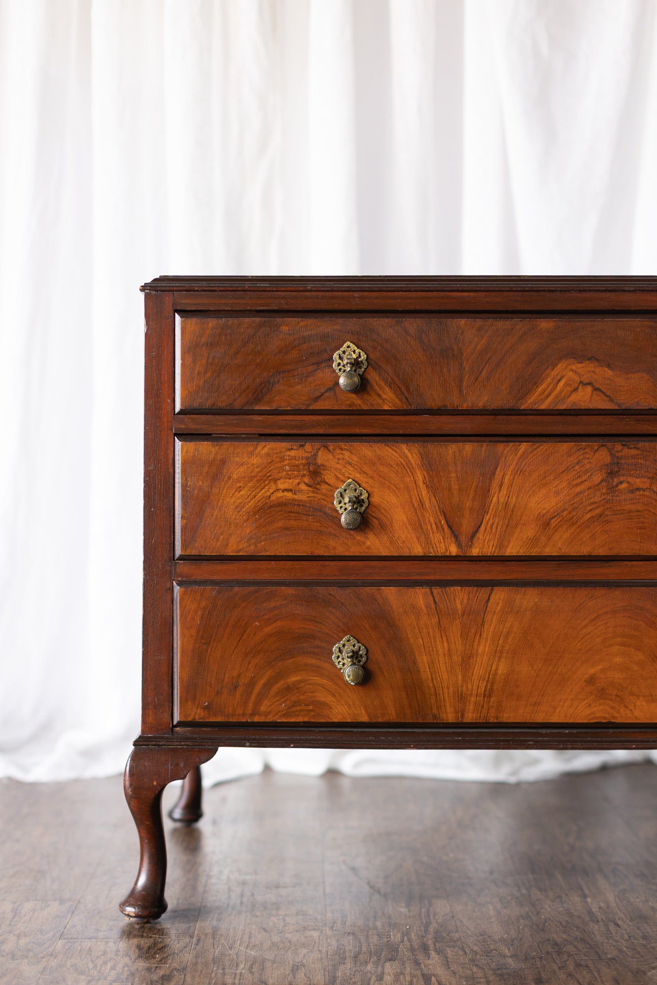 Mid 1800s Queen Anne Chest