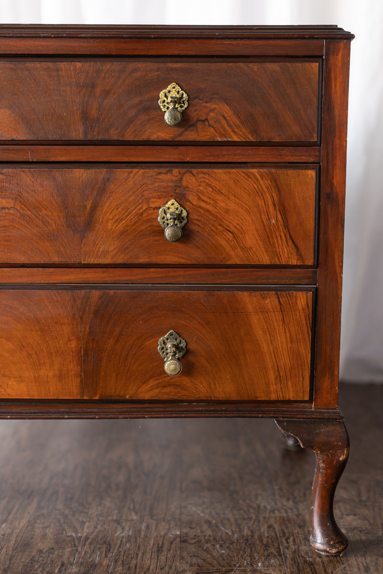 Mid 1800s Queen Anne Chest