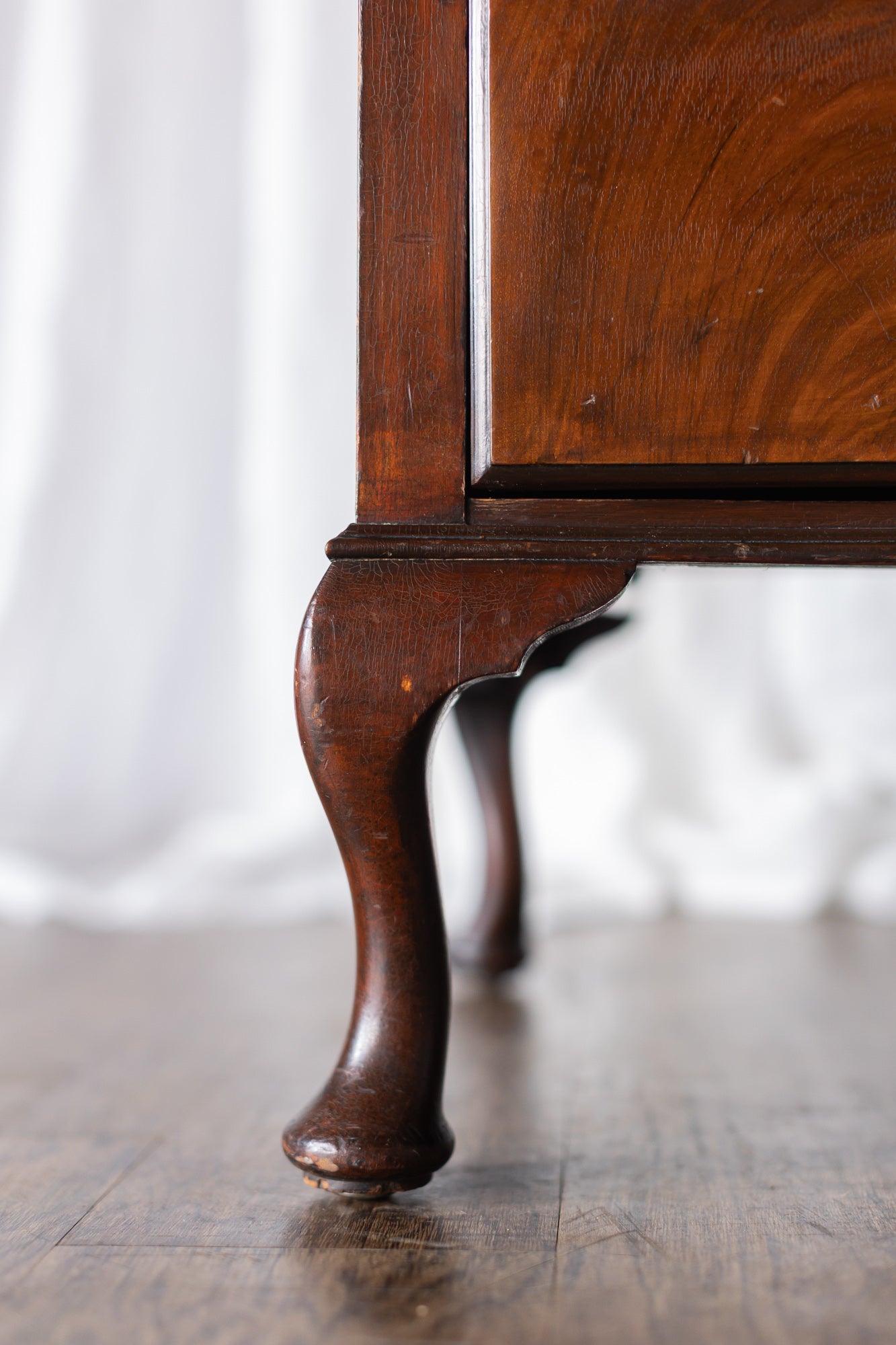 Mid 1800s Queen Anne Chest