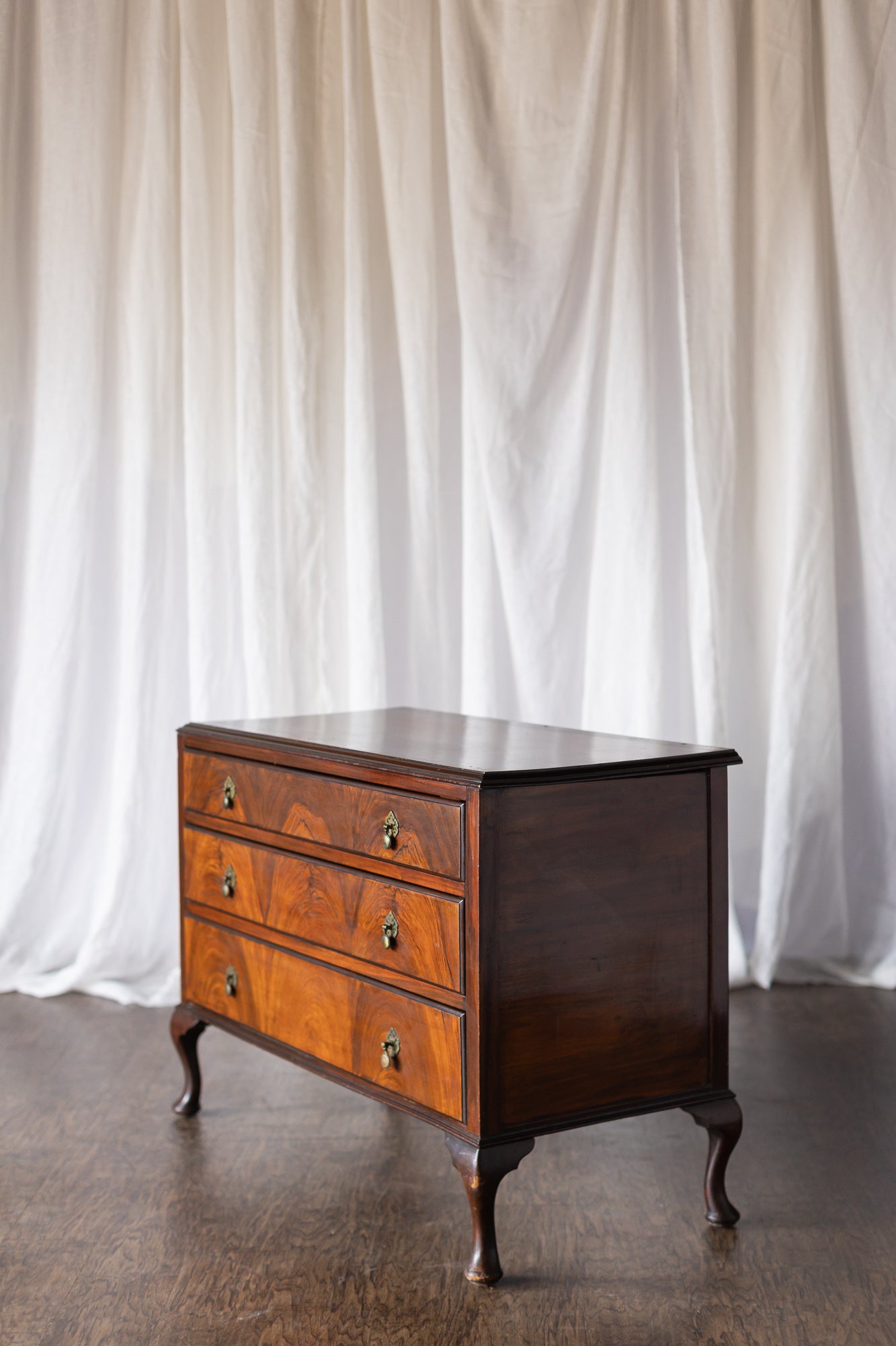 Mid 1800s Queen Anne Chest