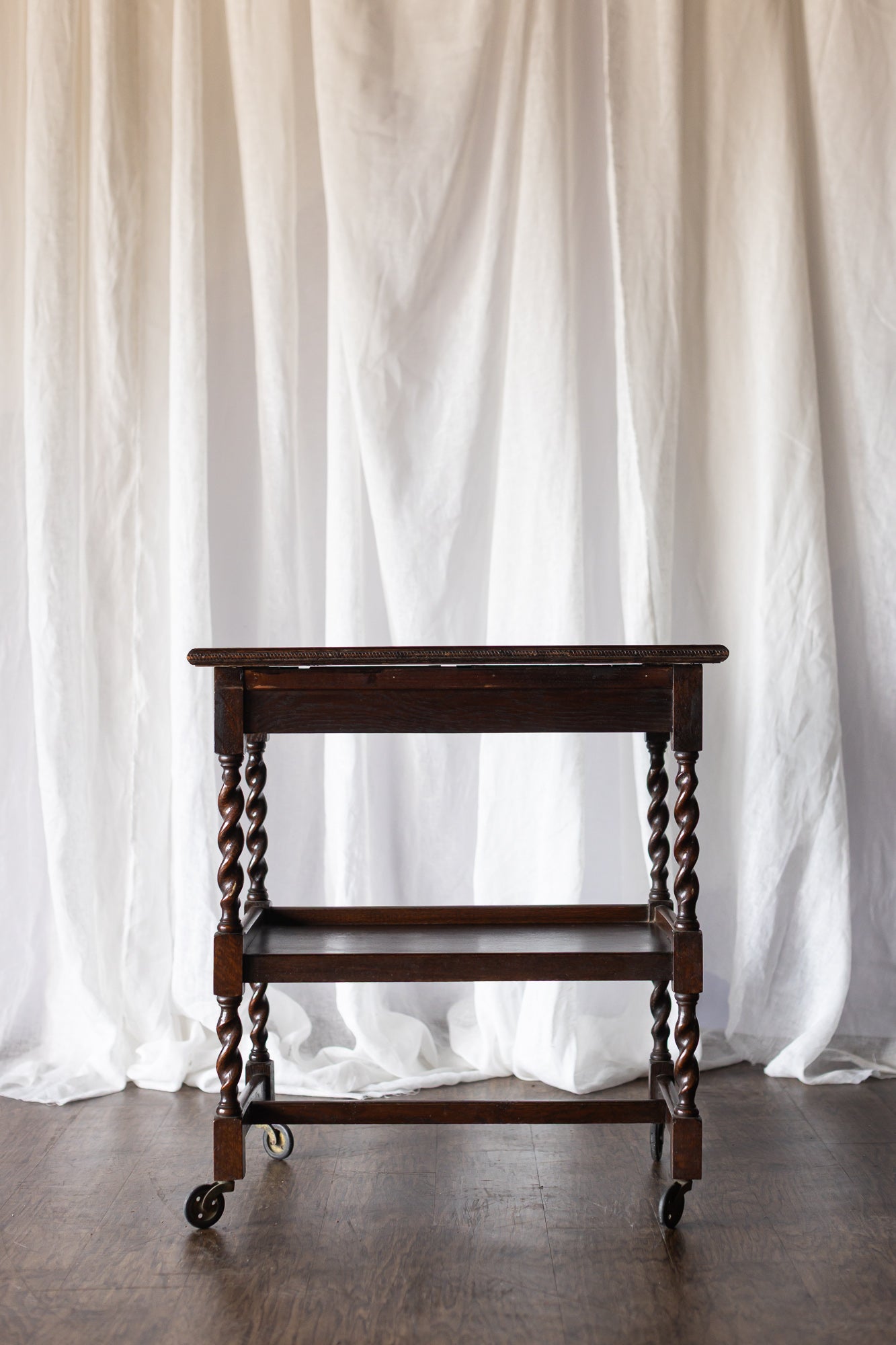 English Oak Bar Cart