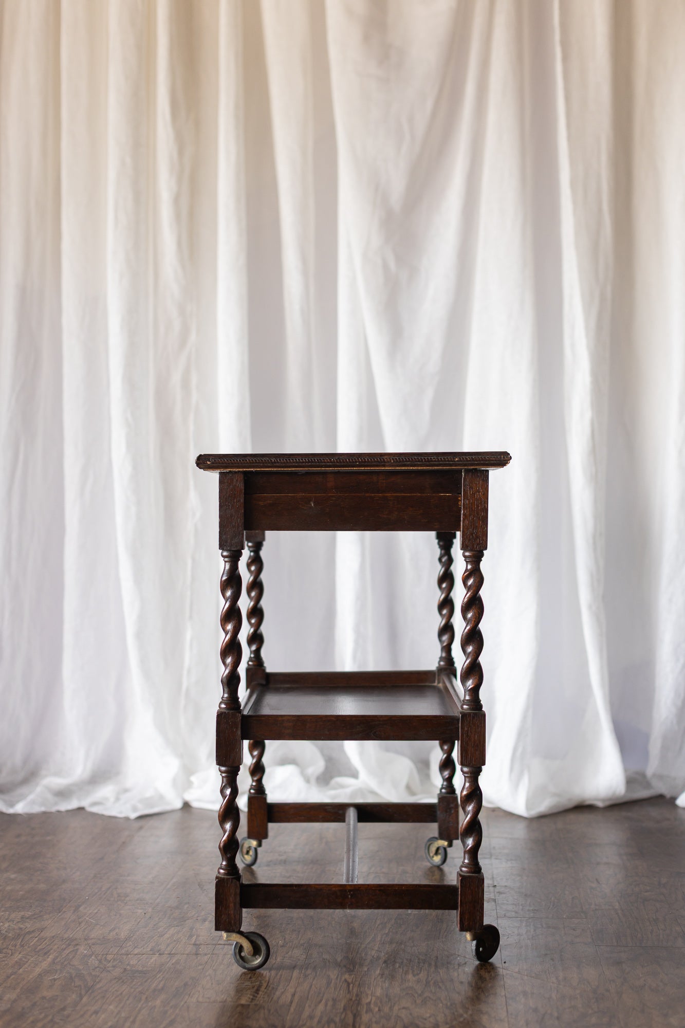 English Oak Bar Cart