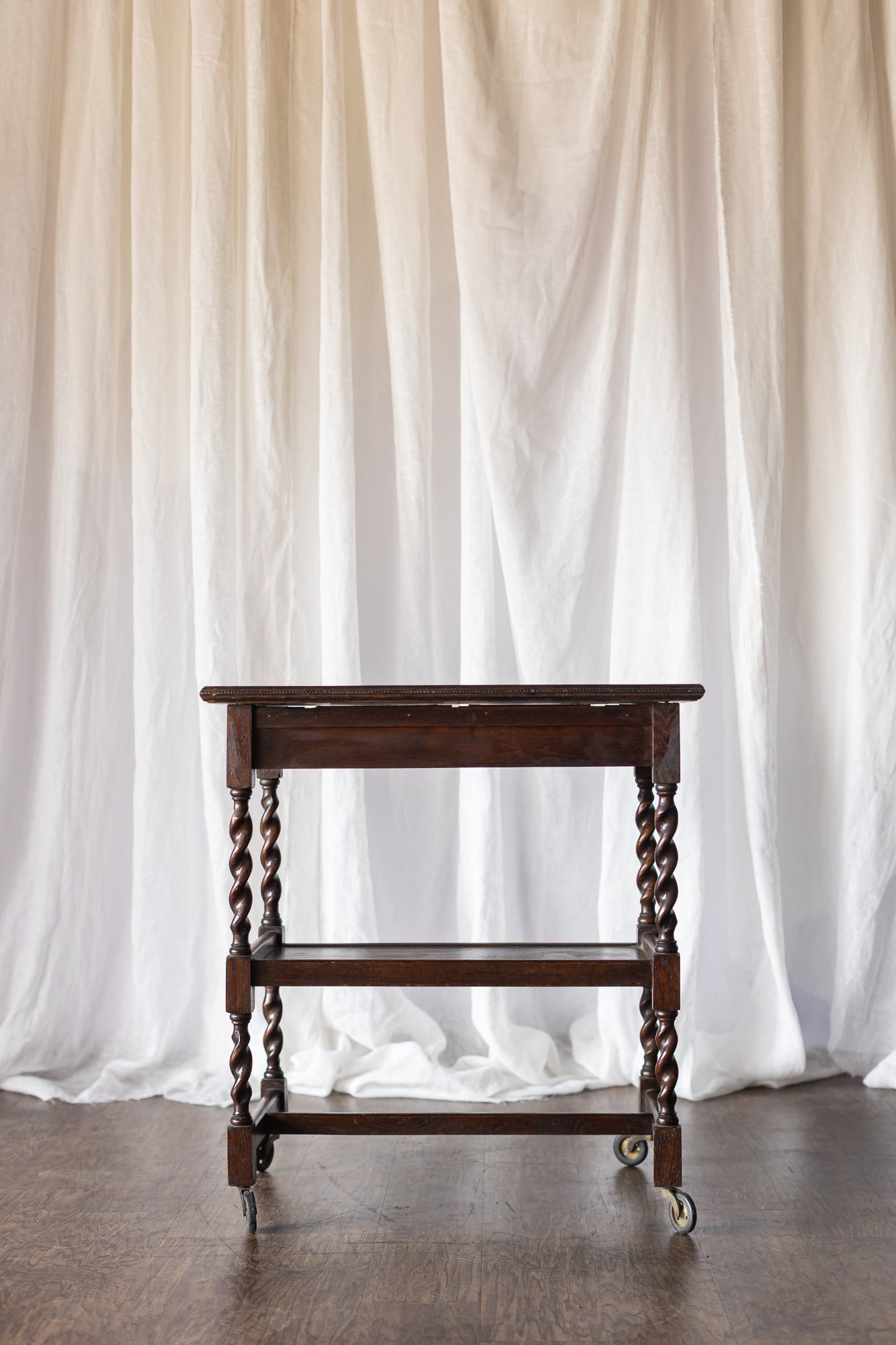 English Oak Bar Cart