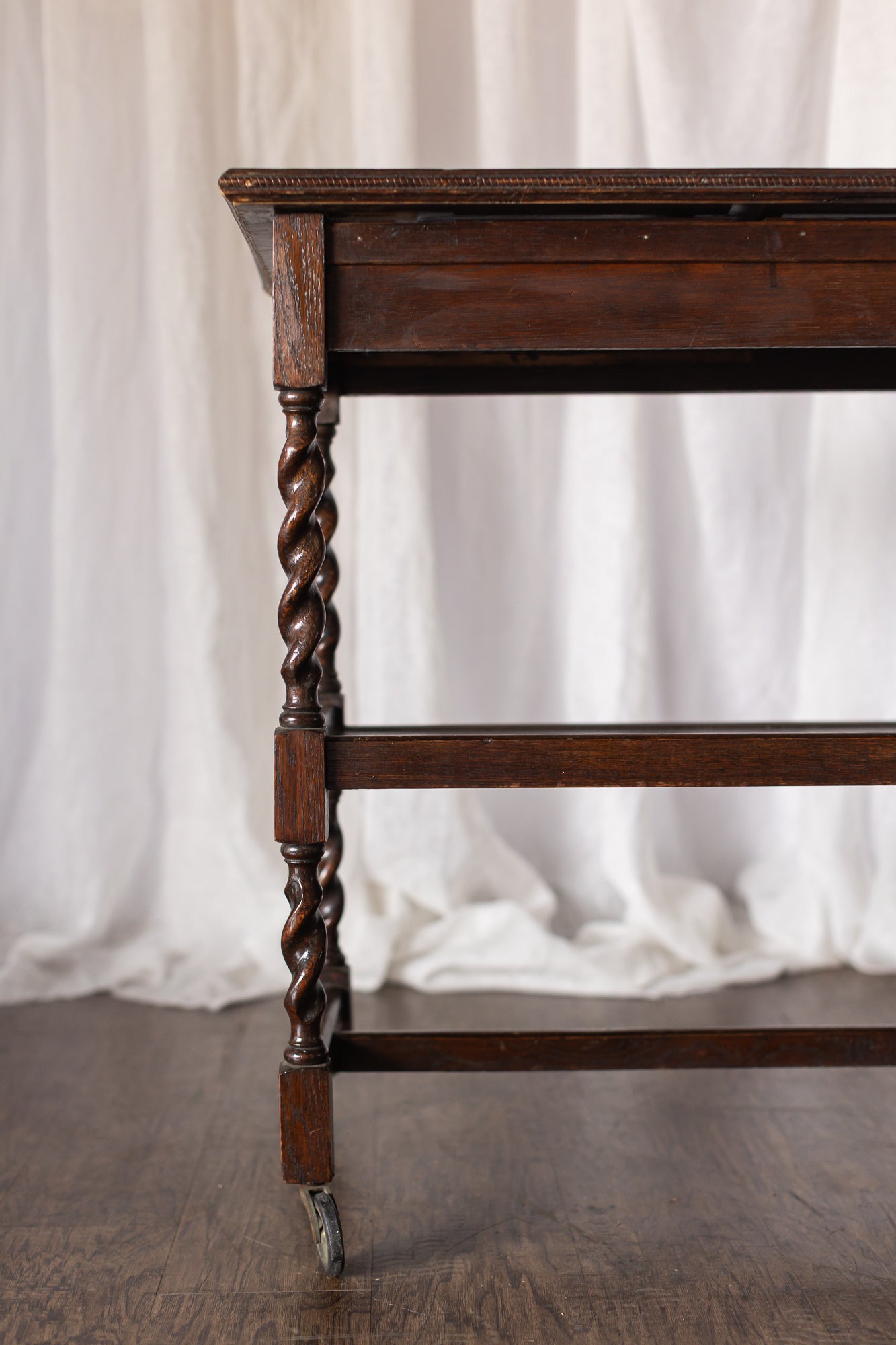 English Oak Bar Cart