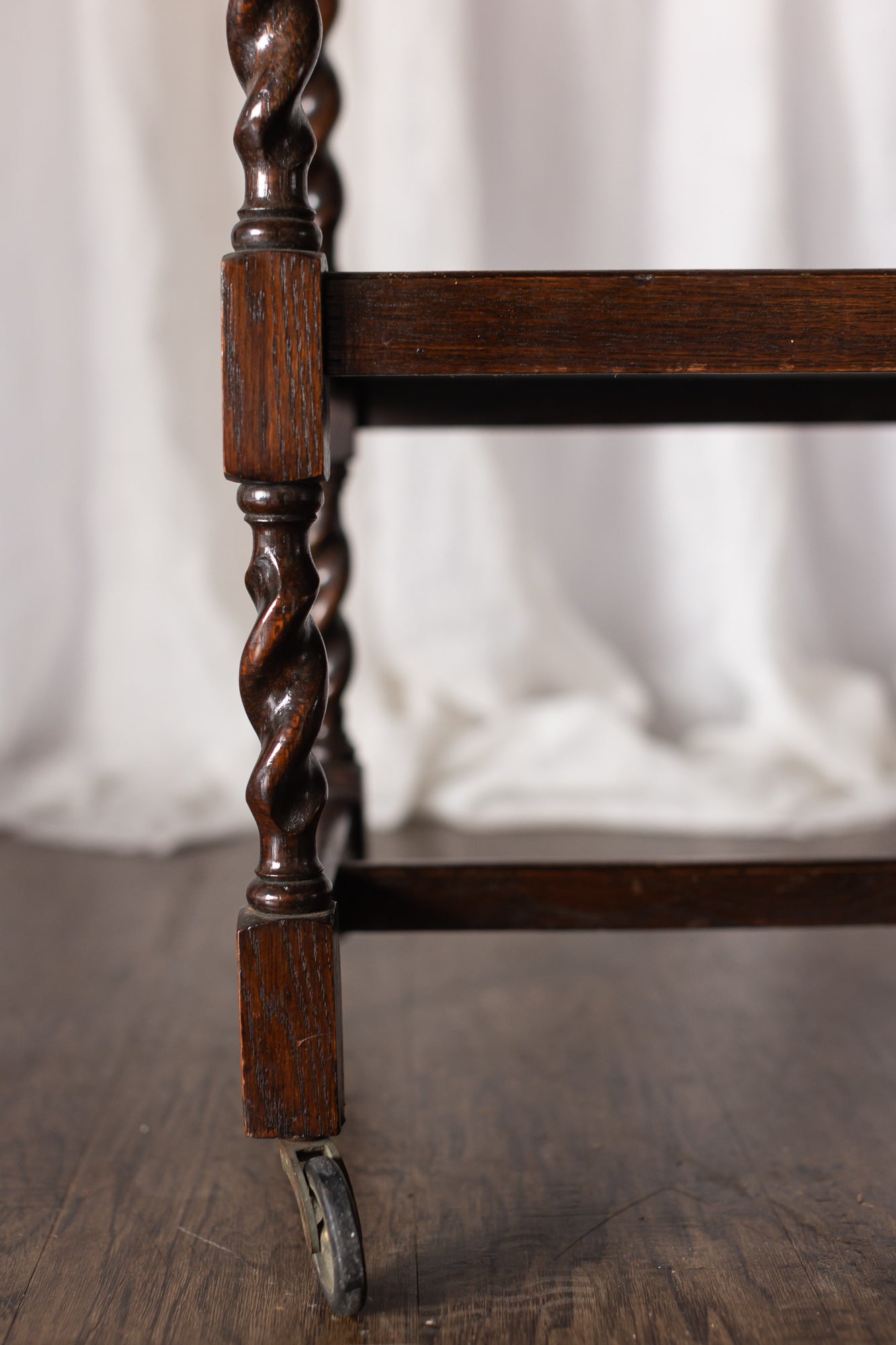 English Oak Bar Cart