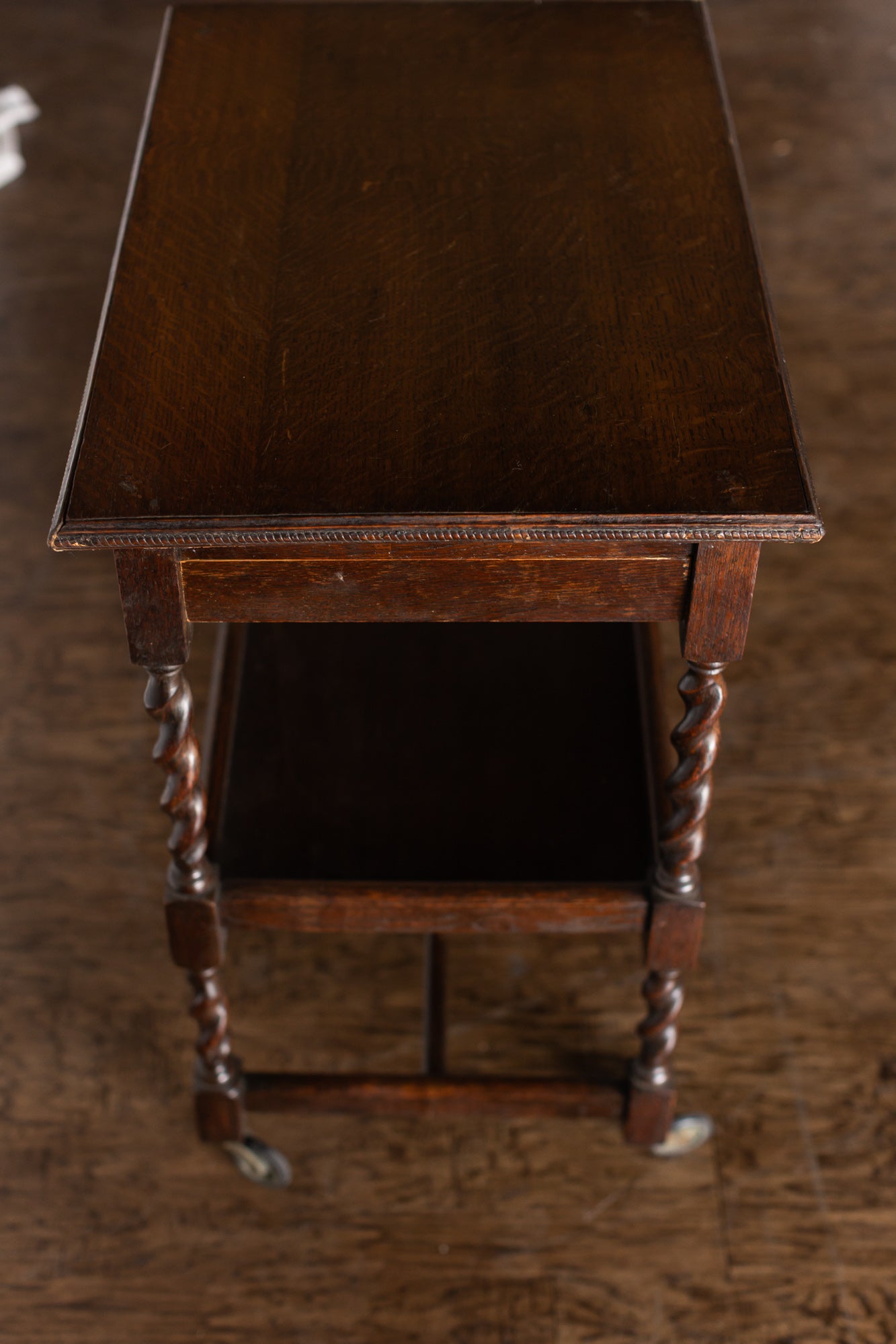English Oak Bar Cart
