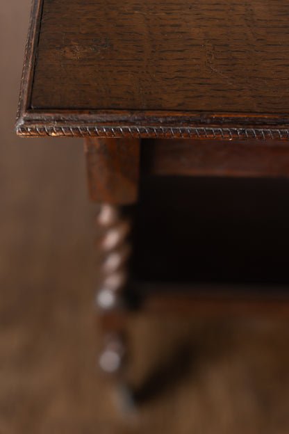 English Oak Bar Cart