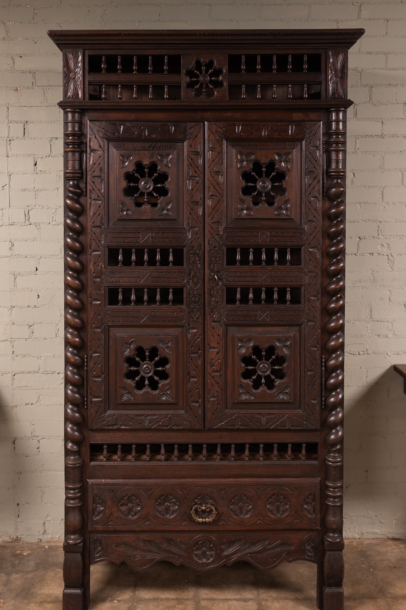 1800s French Breton Cabinet