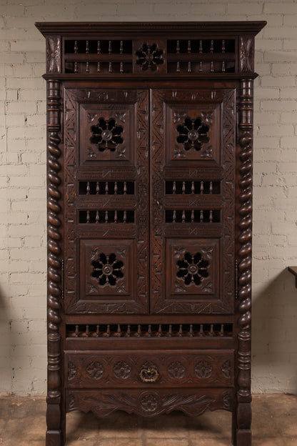 1800s French Breton Cabinet