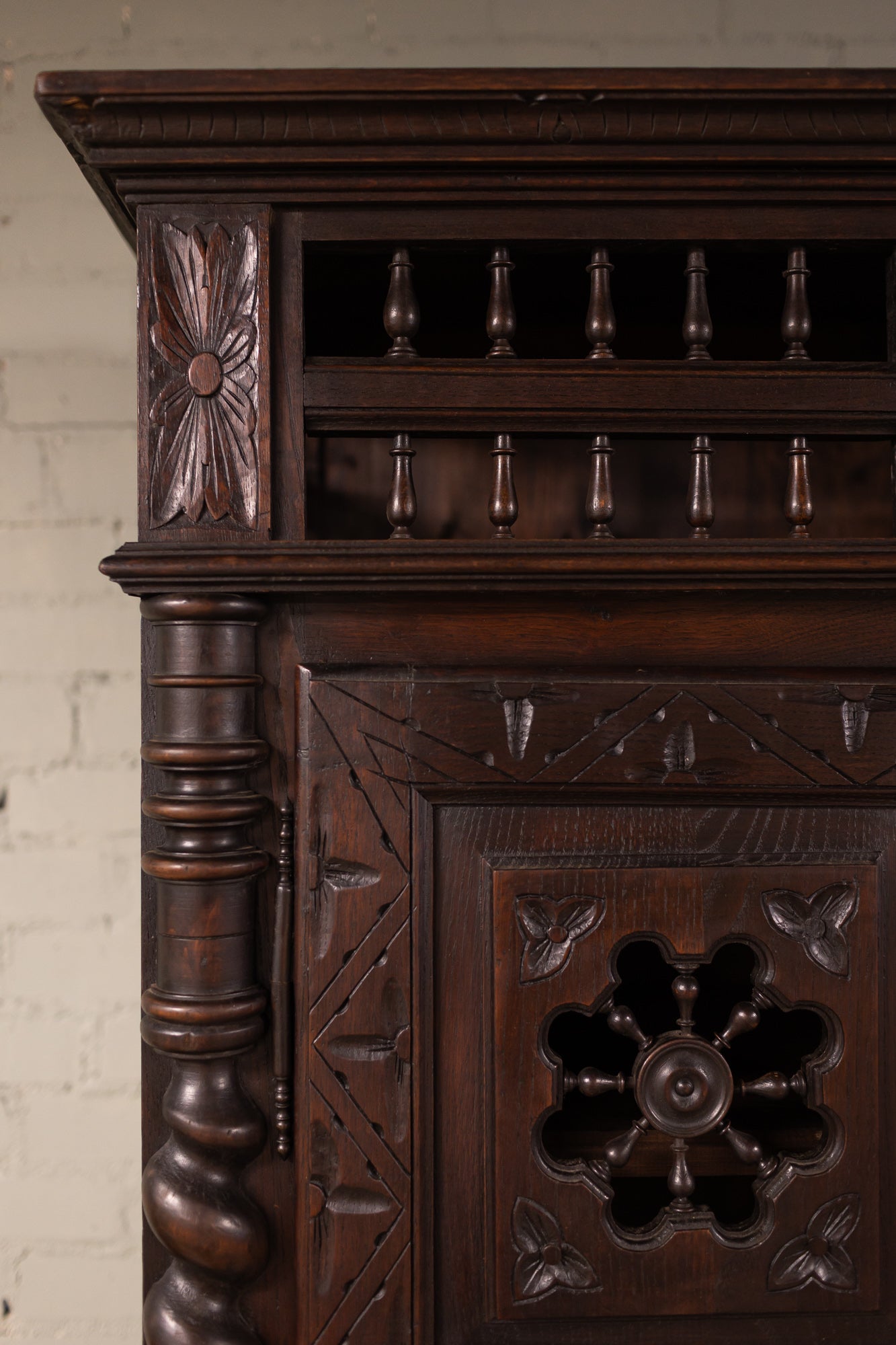 1800s French Breton Cabinet