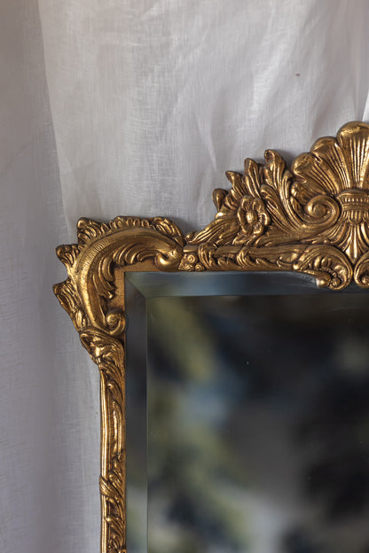 Louis XV Style Rococo Mirror with Beveled Edge