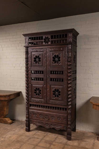1800s French Breton Cabinet
