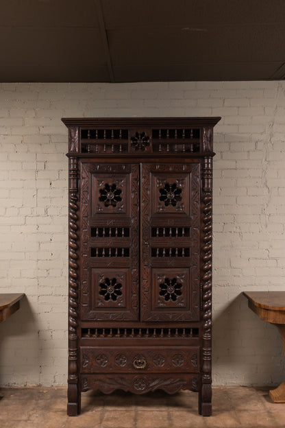 1800s French Breton Cabinet