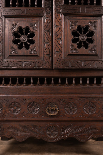 1800s French Breton Cabinet