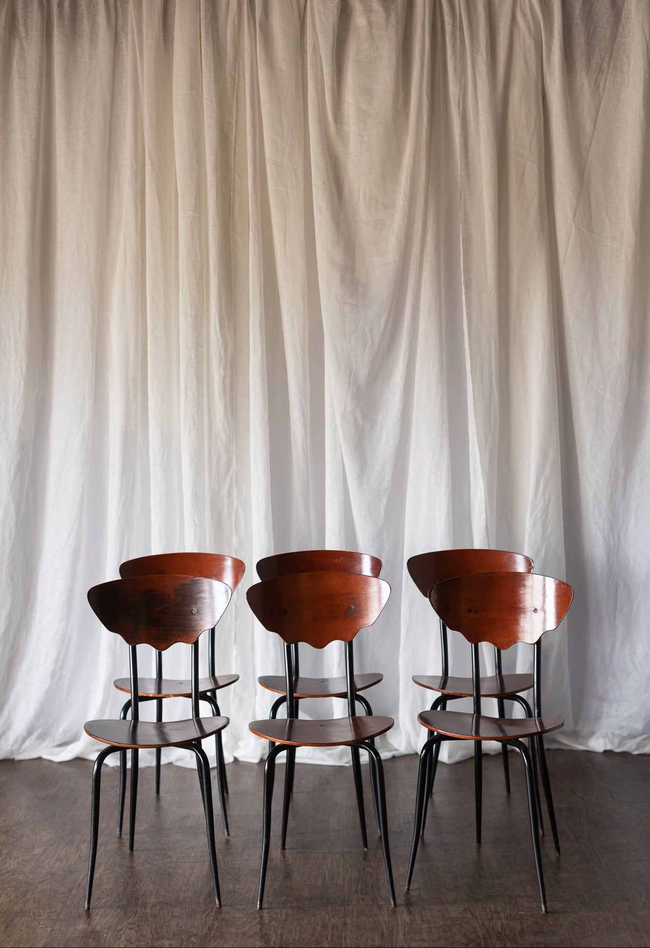 Set of 6 Iconic Mid Century Bentwood Dining Chairs